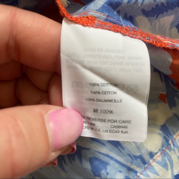 J.Crew Red & Blue Floral Top & Skirt - Picture 9 of 12